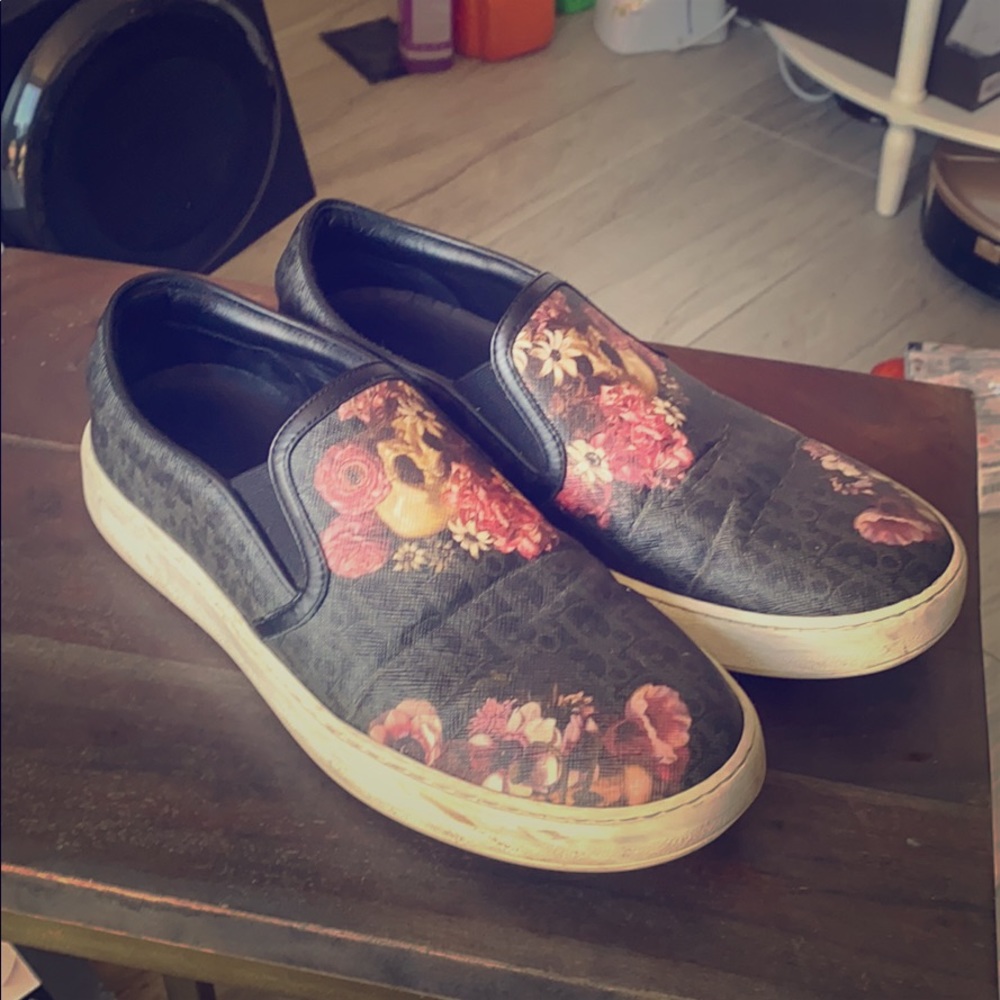 Authentic Dior leather slip on